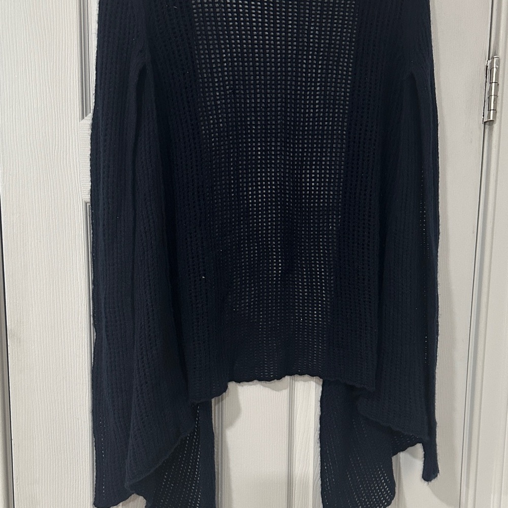Inhabit Navy Open Knit Cardigan - Picture 10 of 12